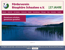 Tablet Screenshot of biosphaere-schaalsee.de